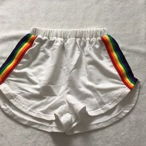 Rainbow Lined Comfy Shorts